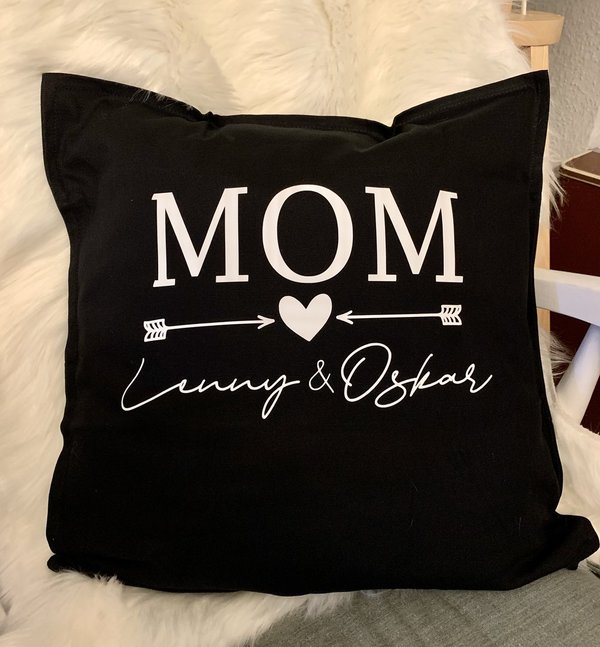 Kissen "MOM" personalisiert / verschiedene Farben